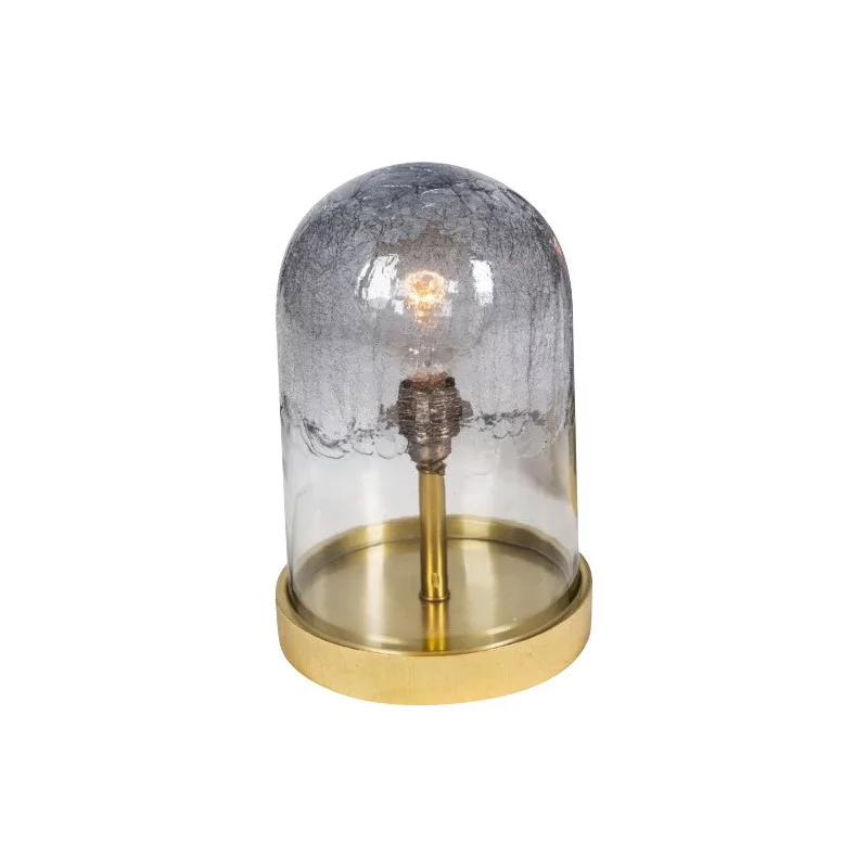 Lampe cloche petit modèle SMOKE avec verre légèrement fumé. - Moinat - Lampes de table