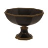 Bol vide poche en porcelaine peint noir avec finition bronze. - Moinat - Porcelaine
