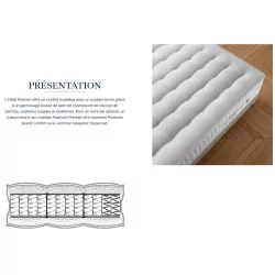 张来自 Treca Paris 系列的 Platinum Initial Premier 床垫，