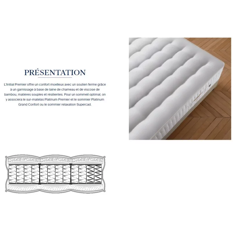 Platinum Initial Premier mattress from the Treca Paris collection, - Moinat - Mattresses