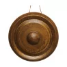 circular Tibetan gong to hang in patinated bronze with … - Moinat - Decorating accessories