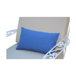 Coussin de décoration recouvert de tissus outdoor coloris