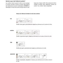 Oreiller douillet adaptable DOR de la collection Dorbena …