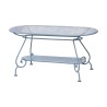张\"Bougy\"型号的白色烤漆锻铁咖啡桌，顶部 - Moinat - Tables