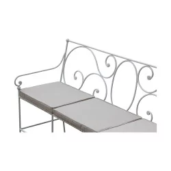 Set of 3 seat cushions for Mésange model bench from the