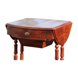 Napoleon III worker in mahogany wood with flaps on …
