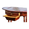 Napoleon III worker in mahogany wood with flaps on … - Moinat - End tables, Bouillotte tables, Bedside tables, Pedestal tables