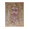 Oil painting on wood signed lower right P.G.F and dated - Moinat - Painting - Portrait