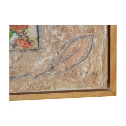 Oil painting on wood signed lower right P.G.F and dated