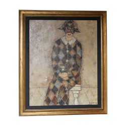 Oil painting on canvas signed lower right Georges GIRARD