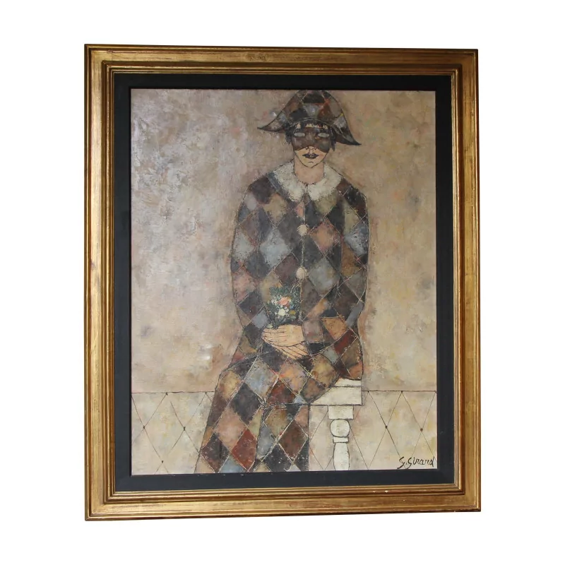 Tableau huile sur toile signé en bas à droite Georges GIRARD … - Moinat - Tableaux - Portrait
