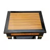 “Zebrano” bedside table in cherry wood and veneer … - Moinat - End tables, Bouillotte tables, Bedside tables, Pedestal tables