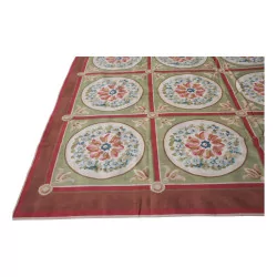 Teppich Aubusson Dessin 0003 Farben: Rot, Grün, Blau, Beige, …