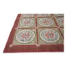 Teppich Aubusson Dessin 0003 Farben: Rot, Grün, Blau, Beige, … - Moinat - Teppiche