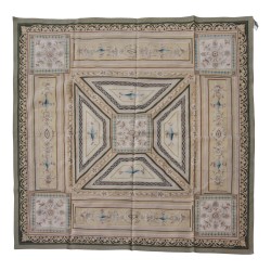 ковер Aubusson design 0282 Цвета: бежевый, зеленый, синий, коричневый