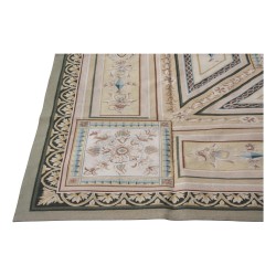 ковер Aubusson design 0282 Цвета: бежевый, зеленый, синий, коричневый