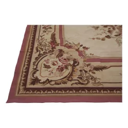 Aubusson-Teppich Farben: Braun, Beige, Rosa, Violett