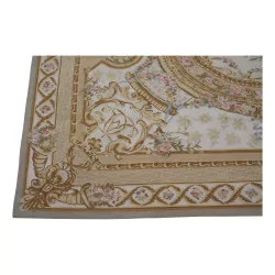 Aubusson rug design 0292 - I Colours: Yellow, beige, pink, …