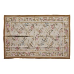 Aubusson 地毯设计 0112 - I 颜色：黄色、棕色、米色……