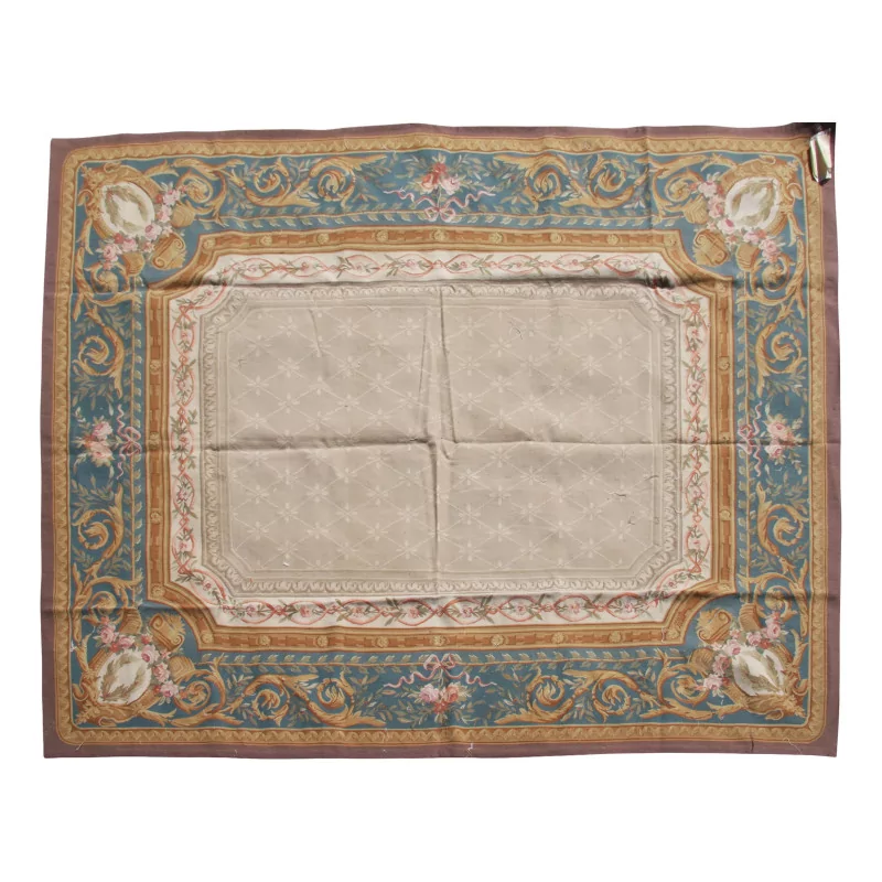 Tapis Aubusson dessin 0221 - BX Coloris : beige, bleu, brun, … - Moinat - Tapis