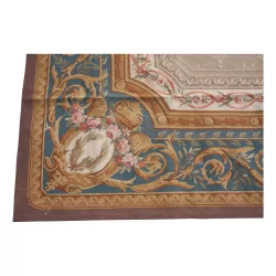 Aubusson rug design 0221 - BX Colours: beige, blue, brown, …