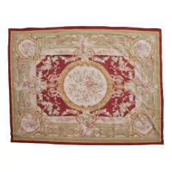 Tapis Aubusson dessin 0185 - R Coloris : rouge, vert, brun, …