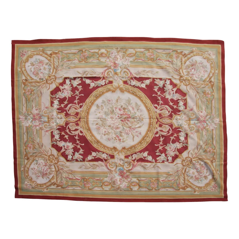 Aubusson 地毯设计 0185 - R 颜色：红色、绿色、棕色…… - Moinat - 地毯
