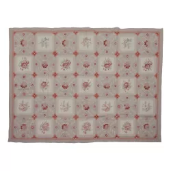 Aubusson rug design 0105 - W Colours: beige, red, pink