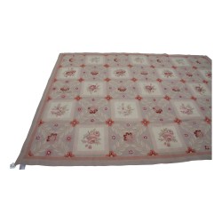 Aubusson 地毯设计 0105 - W 颜色：米色、红色、粉色