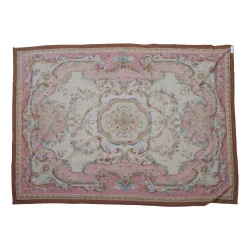 Aubusson rug design 0100 Colours: brown, pink, beige, blue, …