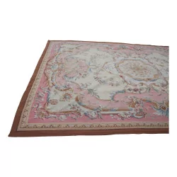 Teppich Aubusson Dessin 0100 Farben: Braun, Rosa, Beige, Blau, …