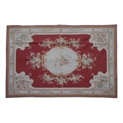 Aubusson 地毯设计 0145 - R 颜色：棕色、米色、绿色……