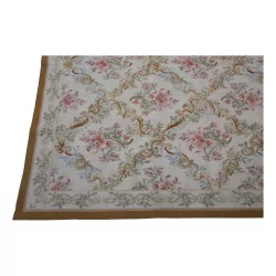 Teppich Aubusson Dessin 0386 - Y Farben: Blau, Beige, Rosa, …