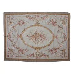 Aubusson 地毯设计 0195 颜色：粉色、米色、棕色……