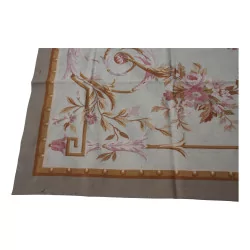 Aubusson rug design 0195 Colours: Pink, beige, brown, …