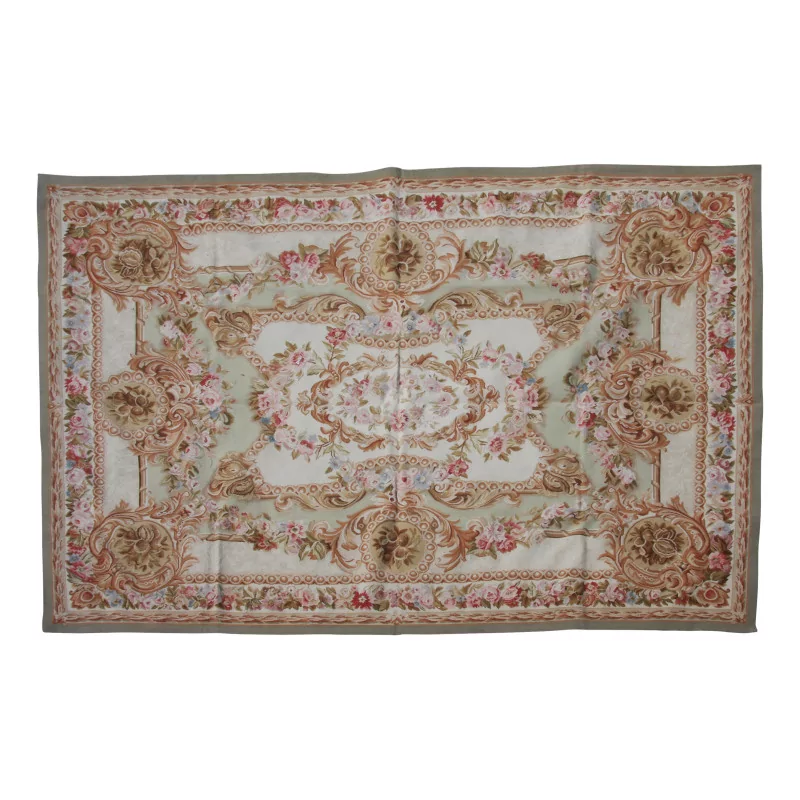 Aubusson rug design 0356 - G Colours: Red, blue, beige, … - Moinat - Rugs