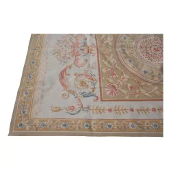 Design-Teppich Aubusson 210 Farben: Blau, Rosa, Beige, Braun, …