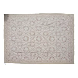 Aubusson 地毯设计 0122 - A 颜色：米色、粉色、棕色