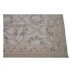 Aubusson 地毯设计 0122 - A 颜色：米色、粉色、棕色