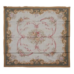 Aubusson 地毯设计 0078 - I 颜色：绿色、棕色、米色……
