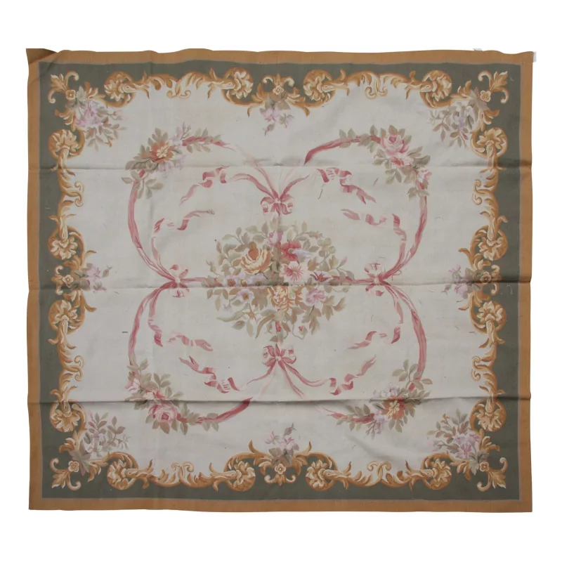 Aubusson rug design 0078 - I Colours: green, brown, beige, … - Moinat - Rugs