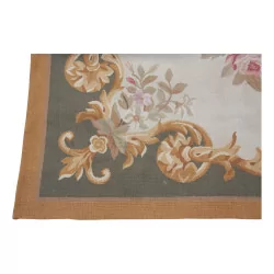 Tapis Aubusson dessin 0078 - I Coloris : vert, brun, beige, …