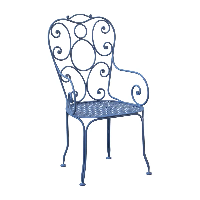 кресло модели \"Echichens\" из кованого железа с сиденьем из листового металла - Moinat - VE2022/2