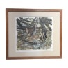 Painting, print under glass signed lower left Robert … - Moinat - Painting - Portrait