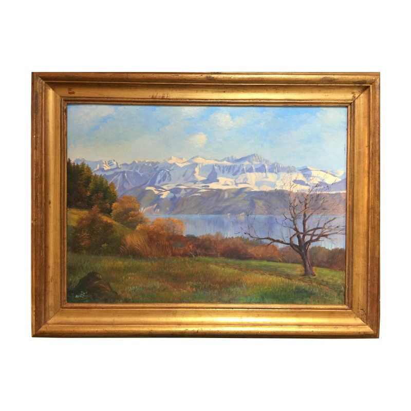 Tableau, huile sur panneau signé en bas à droite Albert … - Moinat - Tableaux - Paysage Tableau, huile sur panneau signé en bas à droite Albert … - Moinat - Tableaux - Paysage