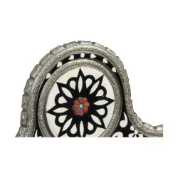 иранское зеркало из черного лакированного дерева с костью и…