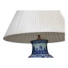 Chinese porcelain lamp in blue and white with - Moinat - Table lamps