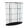 Ovale Glasvitrine mit Beleuchtungssystem … - Moinat - Bücherregale, Bücherschränke, Vitrinen