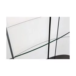 Ovale Glasvitrine mit Beleuchtungssystem …