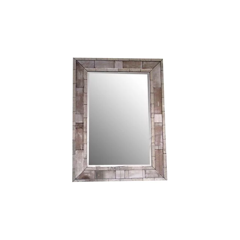 Grand miroir style Année 50 miroir et métal. - Moinat - Glaces, Miroirs
